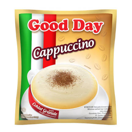 Good Day Kopi Instant Cappucino w/Coklat Granul Rcg 10 X 25 gr
