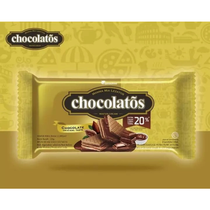 Chocolatos Wafer Cream Chocolate Pck 19/17g