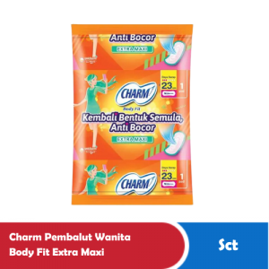 Charm Pembalut Wanita Body Fit Extra Maxi Sct