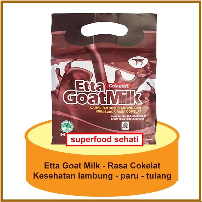 HNI Etta Goat Milk Coklat 10 Sachet @25g