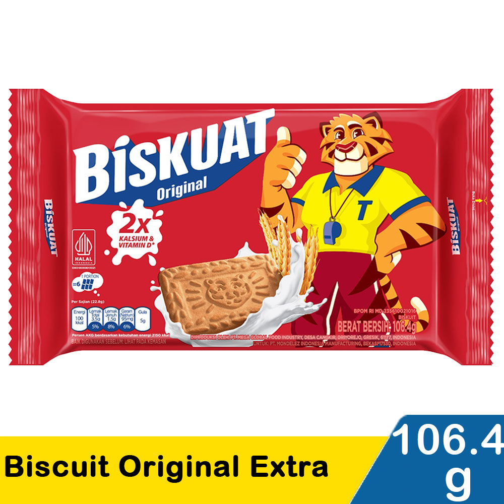 Biskuat Biscuit Energi Original Pck 50.4/45.6g