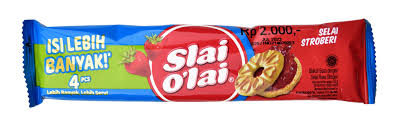 Roma Biscuit Susu + Selai Slai O'lai Stoberi Pck 24/32g