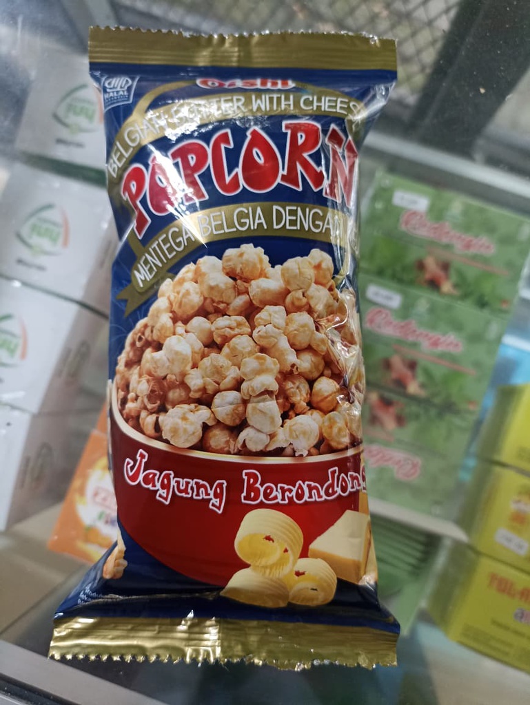 Oishi Snack Popcorn Mentega Belgia Keju Pck 20g