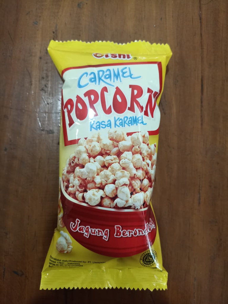 Oishi Snack Popcorn Caramel Pck 20g